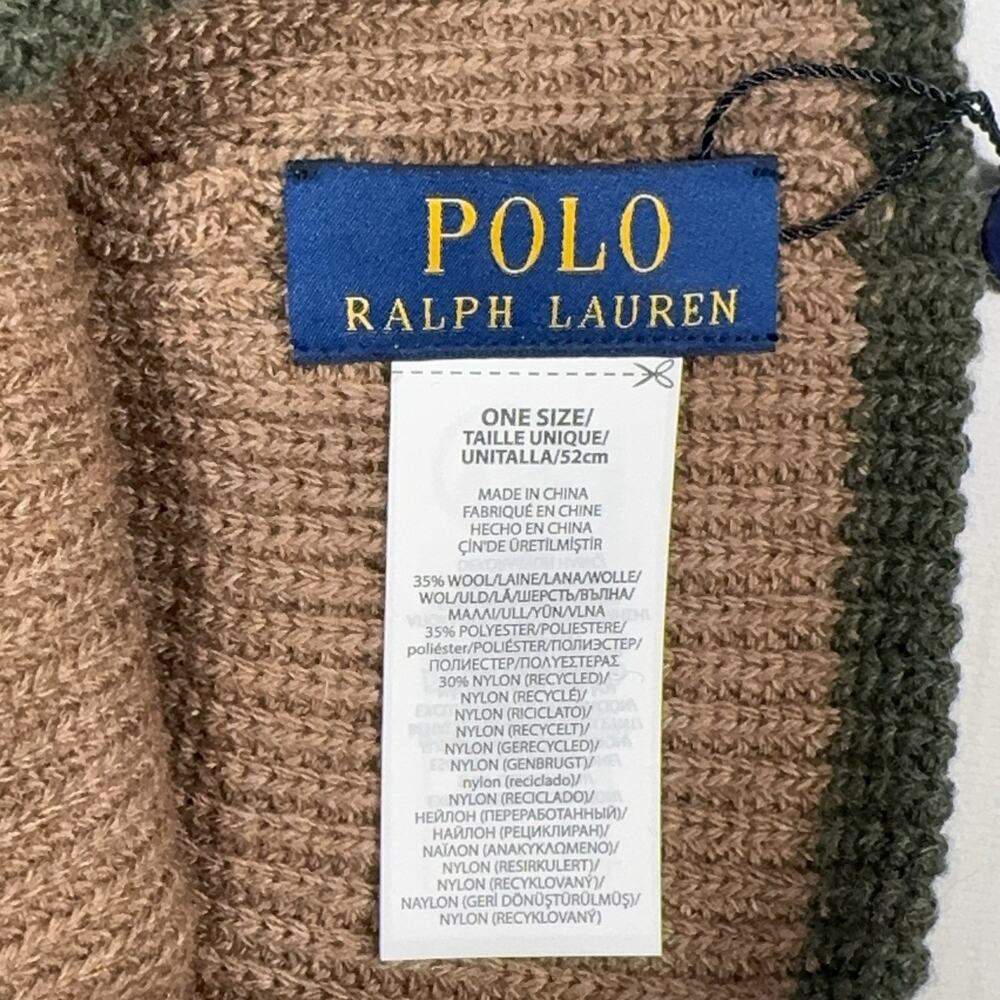 PRL Expedition Forestry Patch Beanie Skully Toque Hat Polo Ralph Lauren - Picture 8 of 11